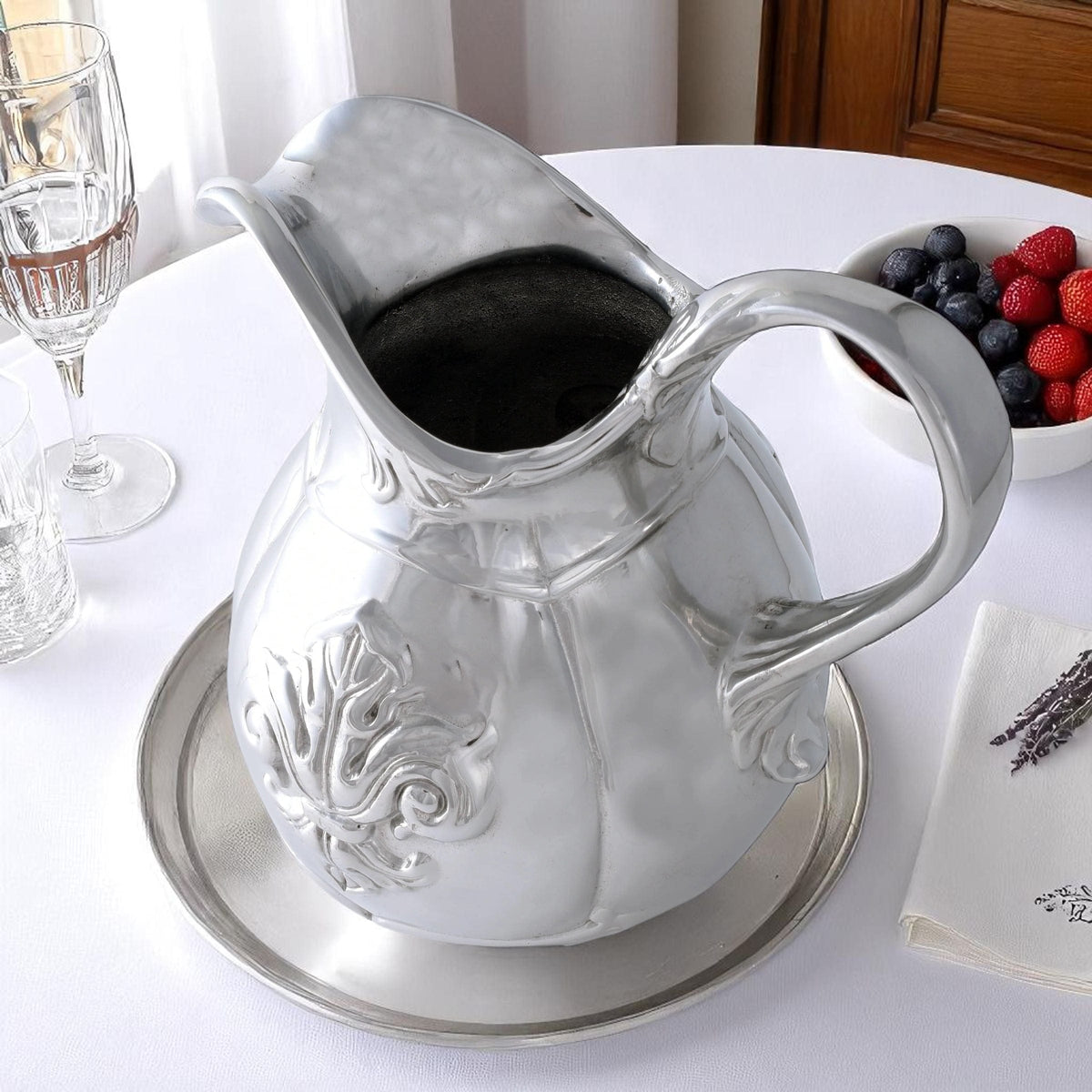 Arthur Court Fleur De Lis Fleur-De-Lis Pitcher Small