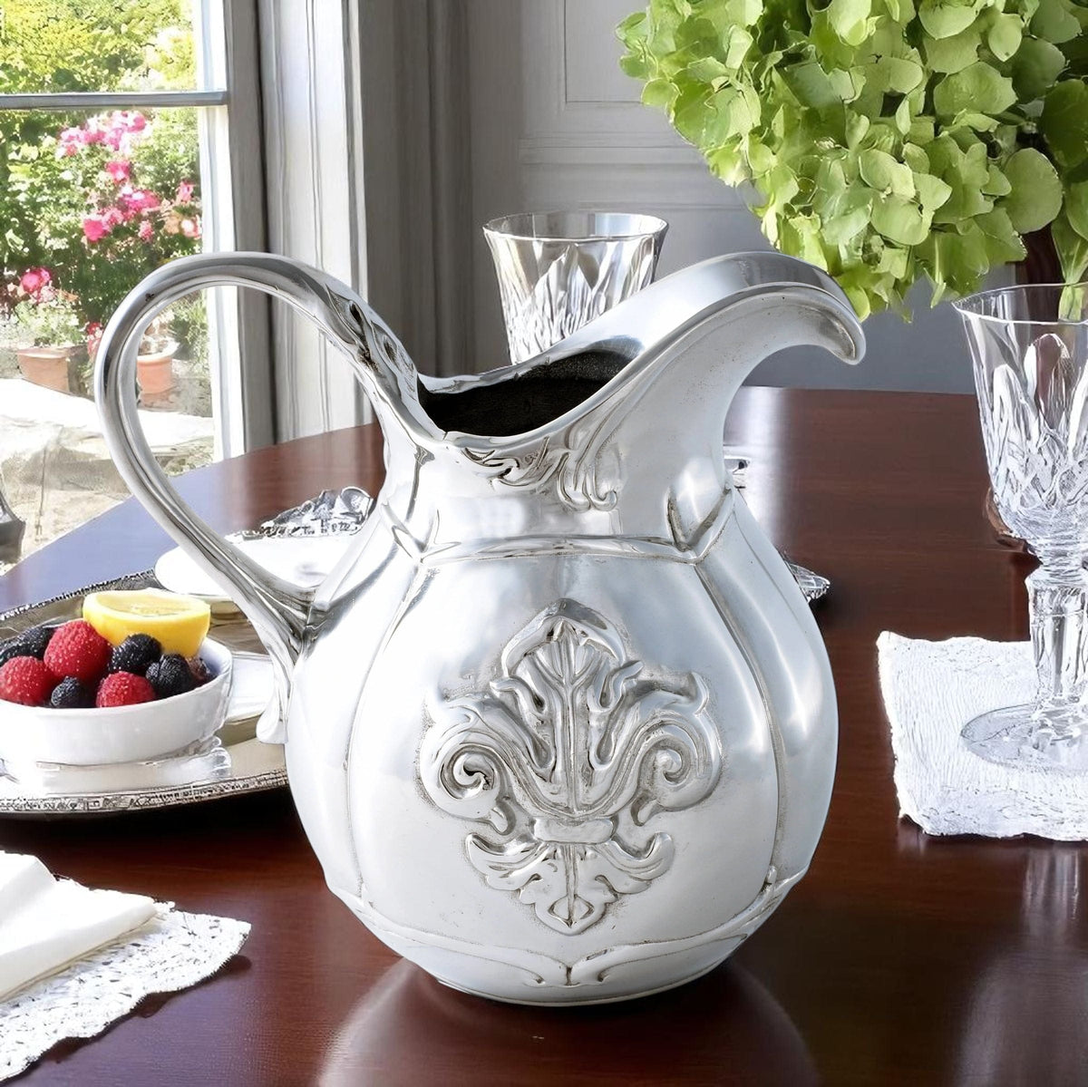 Arthur Court Fleur De Lis Fleur-De-Lis Pitcher Small