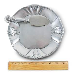 Arthur Court Fleur De Lis Fleur-De-Lis Plate with Server