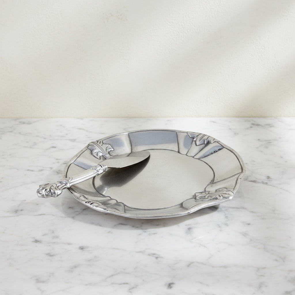 Arthur Court Fleur De Lis Fleur-De-Lis Plate with Server