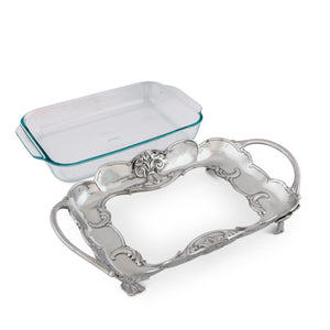 Arthur Court Fleur De Lis Fleur-De-Lis Pyrex Holder 3qt
