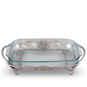 Arthur Court Fleur De Lis Fleur-De-Lis Pyrex Holder 3qt