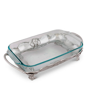 Arthur Court Fleur De Lis Fleur-De-Lis Pyrex Holder 3qt