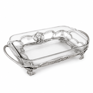 Arthur Court Fleur De Lis Fleur-De-Lis Pyrex Holder 3qt