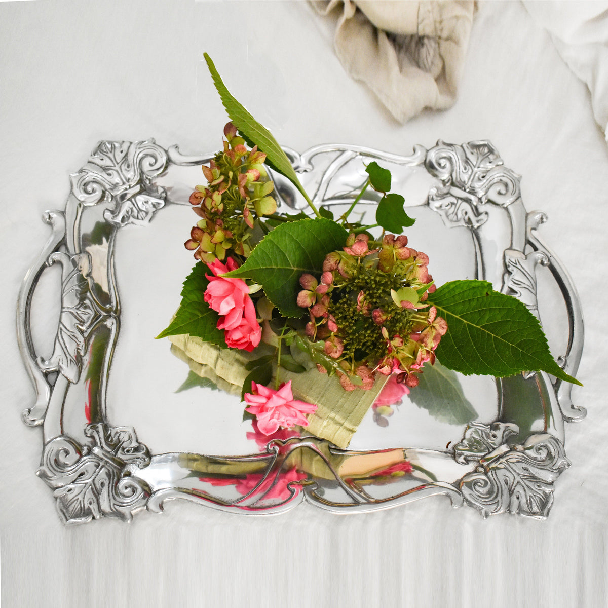 Arthur Court Fleur De Lis Fleur-De-Lis Rectangle Tray