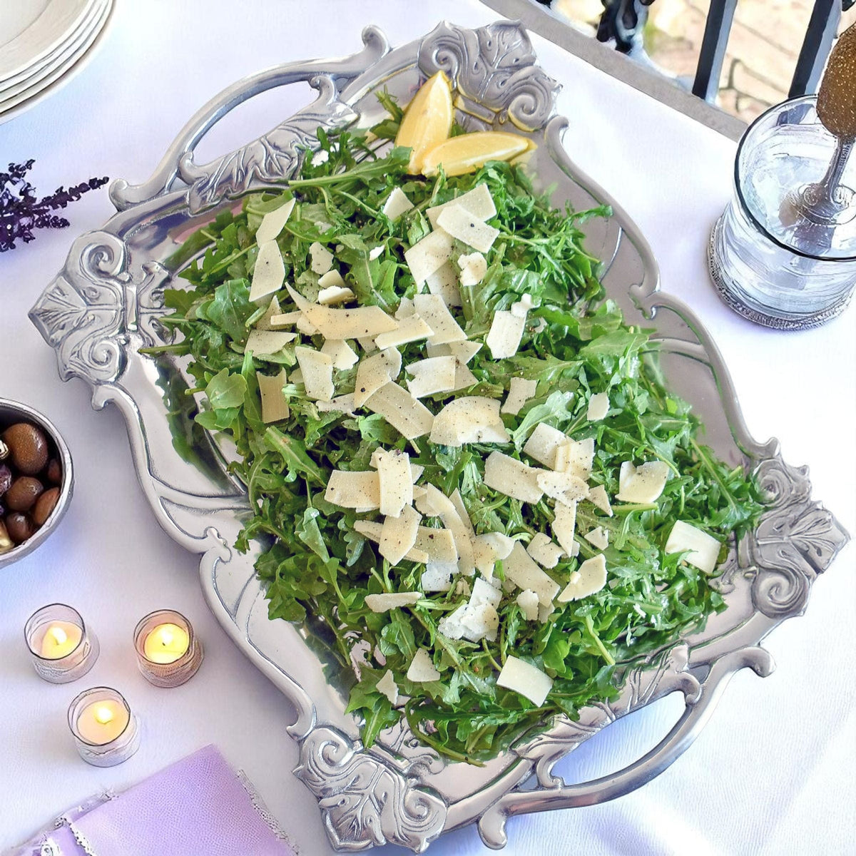 Arthur Court Fleur De Lis Fleur-De-Lis Rectangle Tray