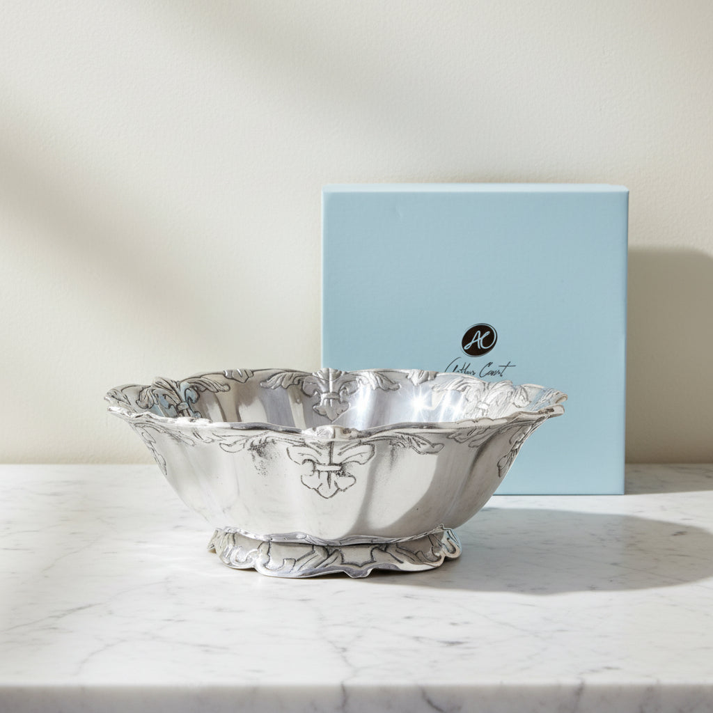 Arthur Court Fleur De Lis Fleur-De-Lis Salad Bowl 12