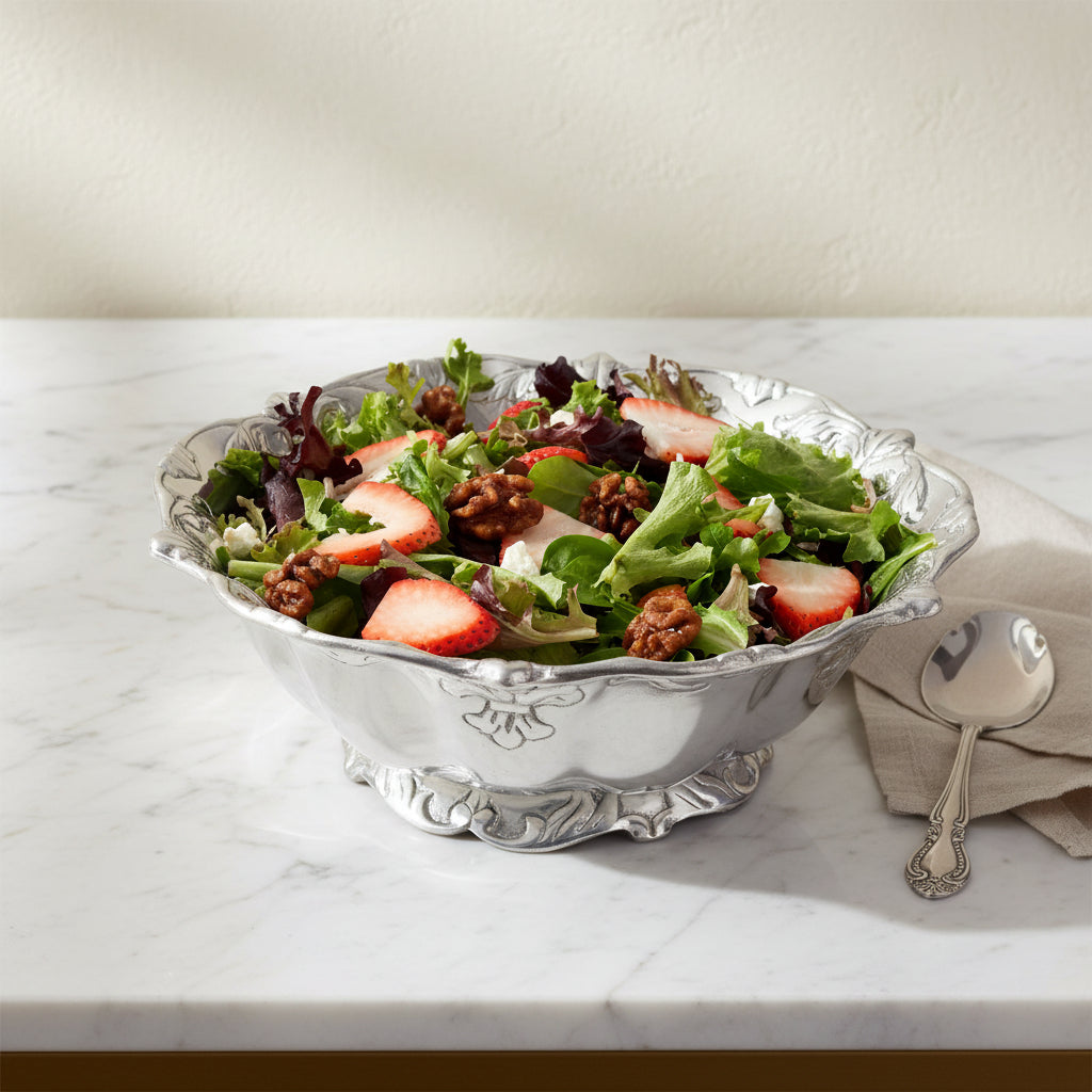 Arthur Court Fleur De Lis Fleur-De-Lis Salad Bowl 12