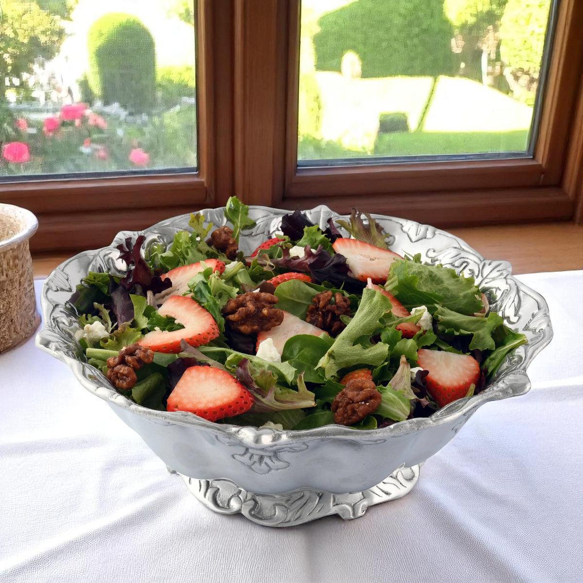 Arthur Court Fleur De Lis Fleur-De-Lis Salad Bowl 12