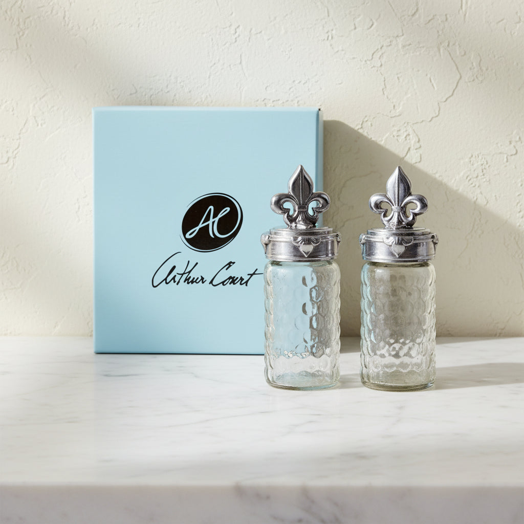 Arthur Court Fleur De Lis Fleur-De-Lis Salt and Pepper Set