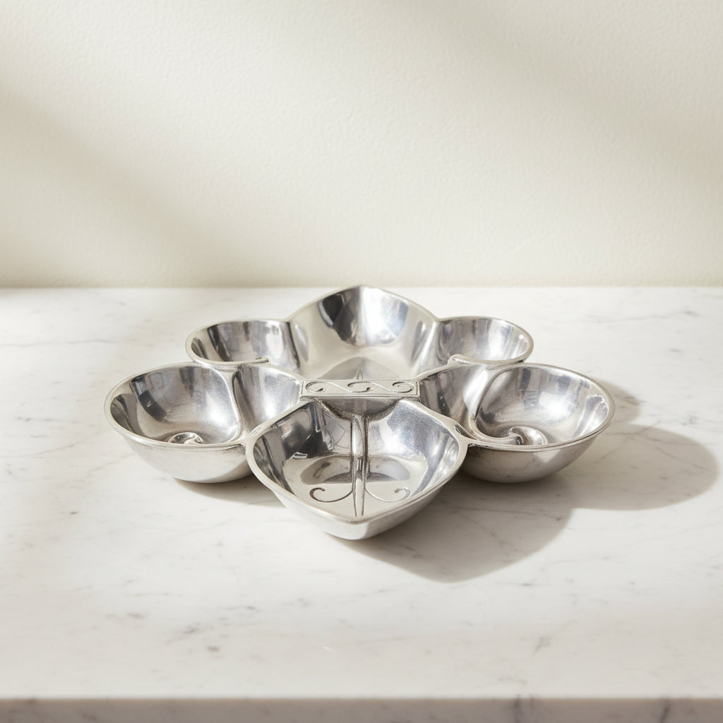Arthur Court Fleur De Lis Fleur De Lis Serving Bowl 4 Compartment
