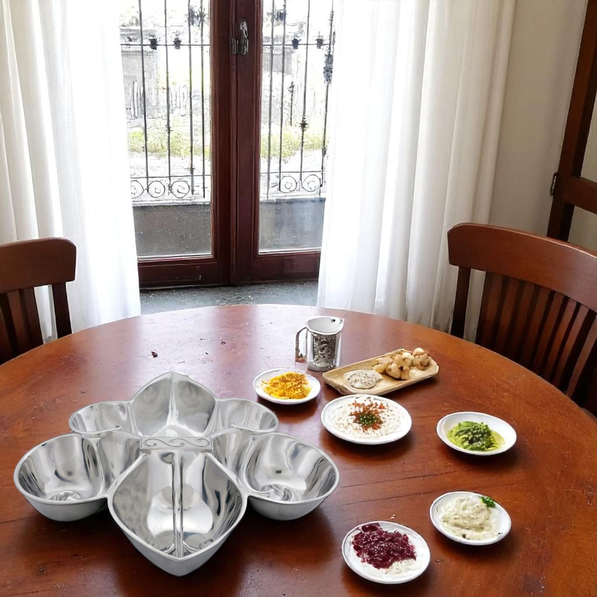 Arthur Court Fleur De Lis Fleur De Lis Serving Bowl 4 Compartment