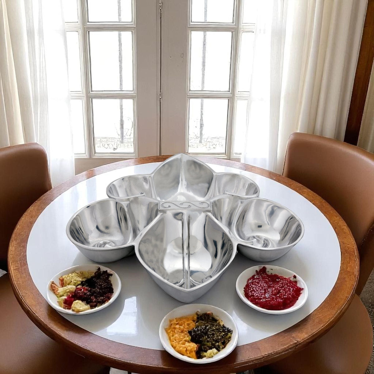 Arthur Court Fleur De Lis Fleur De Lis Serving Bowl 4 Compartment