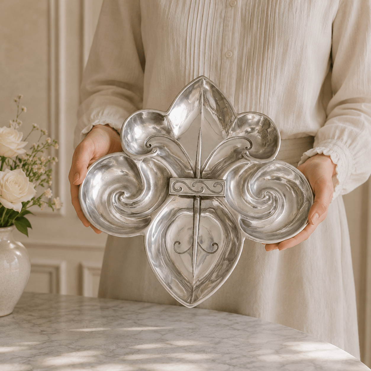 Arthur Court Fleur De Lis Fleur De Lis Serving Bowl 4 Compartment