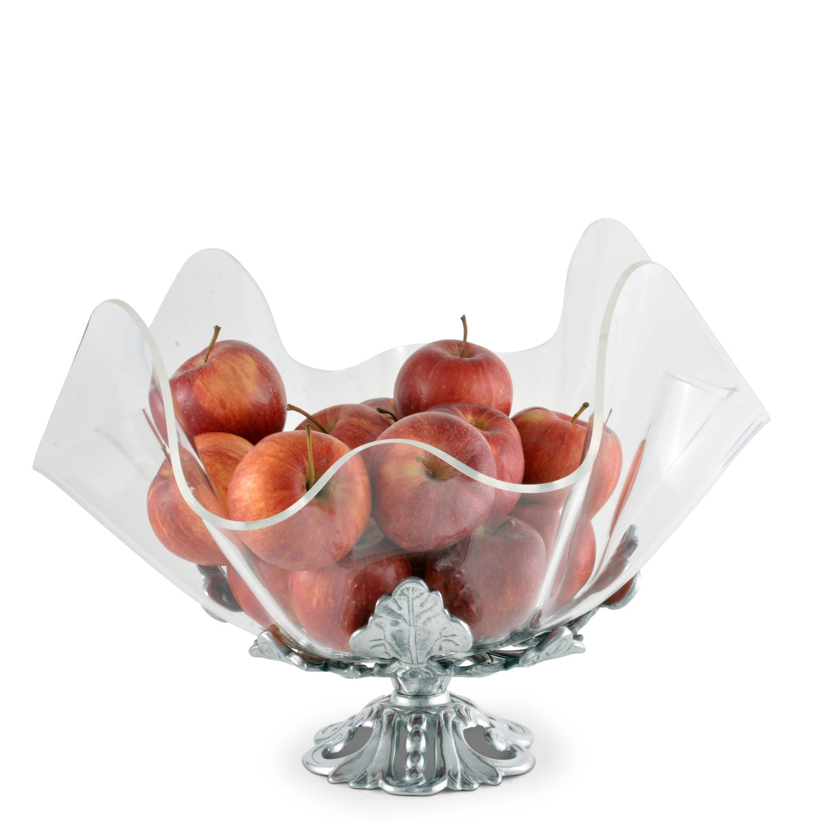 Arthur Court Fleur De Lis Fleur-De-Lis Stand Acrylic Bowl 11