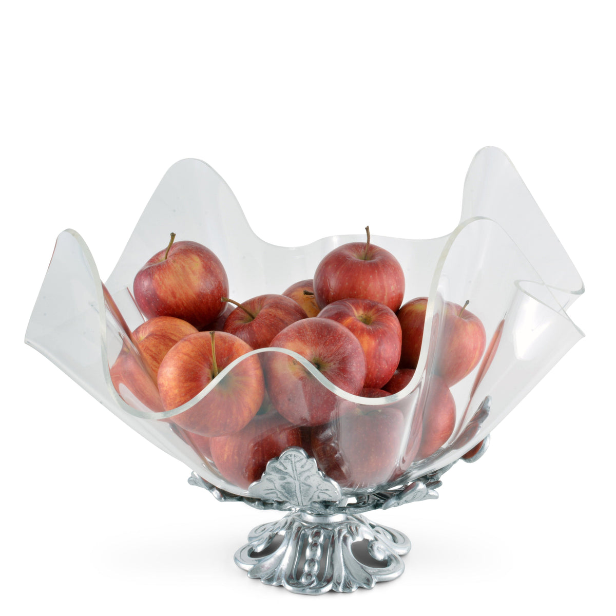 Arthur Court Fleur De Lis Fleur-De-Lis Stand Acrylic Bowl 14