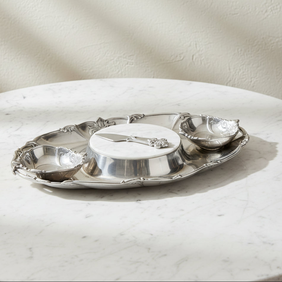 Arthur Court Fleur De Lis Fleur-De-Lis Tray Entertainment