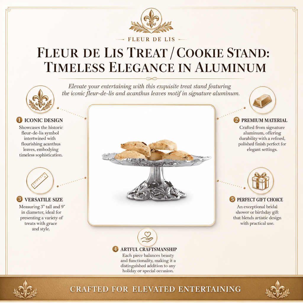 Arthur Court Fleur De Lis Fleur de Lis Treat / Cookie Stand