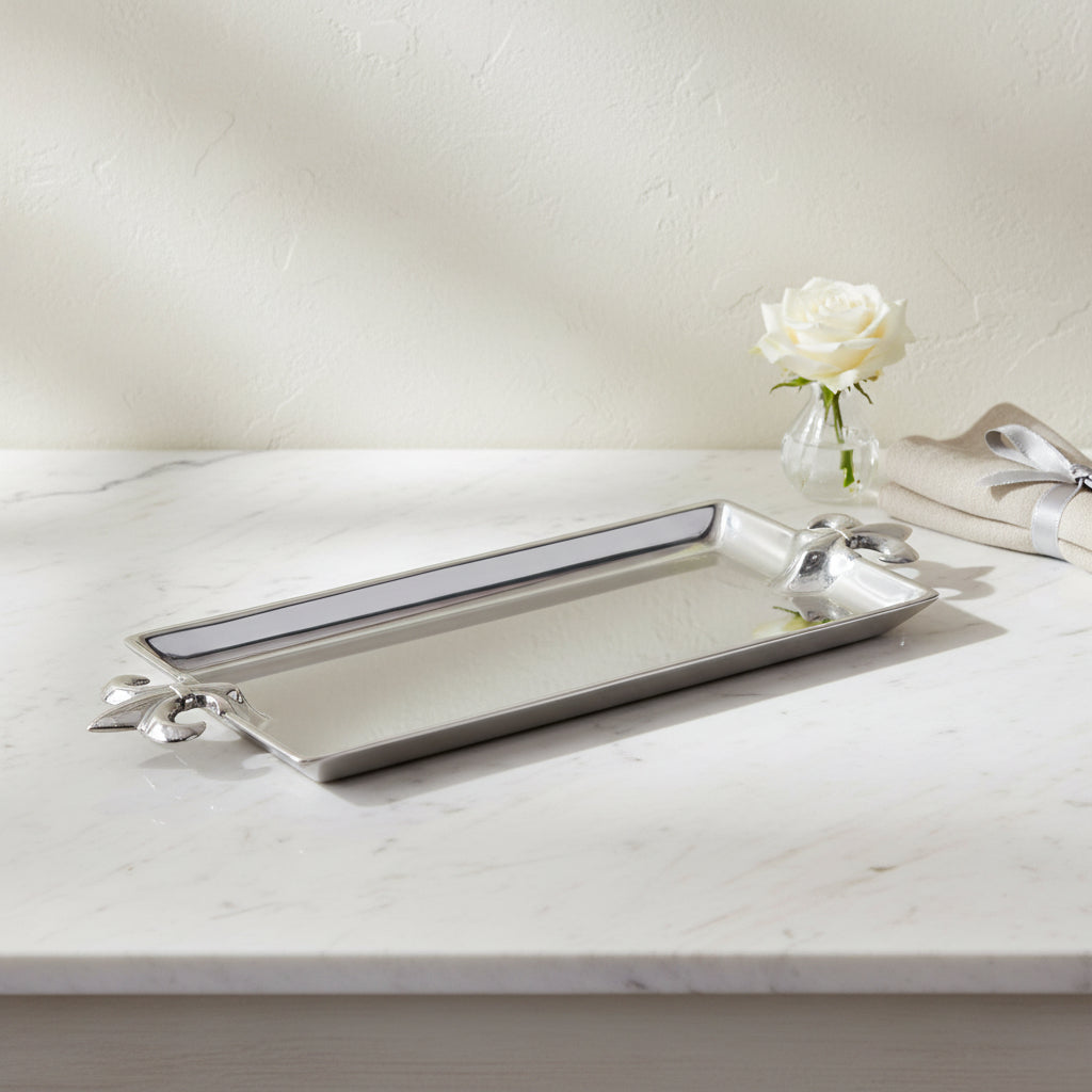 Arthur Court Fleur De Lis French Lily Oblong Tray