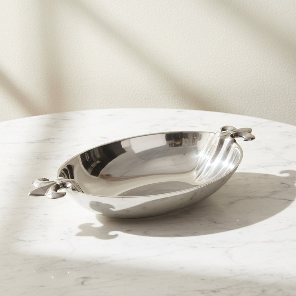 Arthur Court Fleur De Lis French Lily Oval Bowl