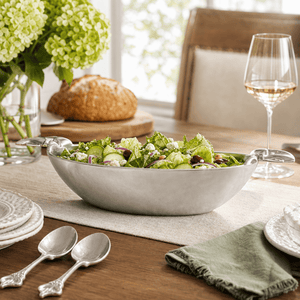 Arthur Court Fleur De Lis French Lily Oval Bowl