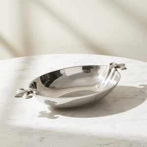Arthur Court Fleur De Lis French Lily Oval Bowl