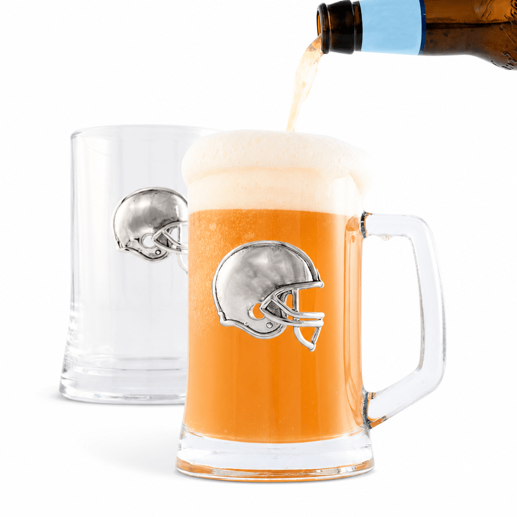 Arthur Court Football Football Beer Mugs - Set of 2