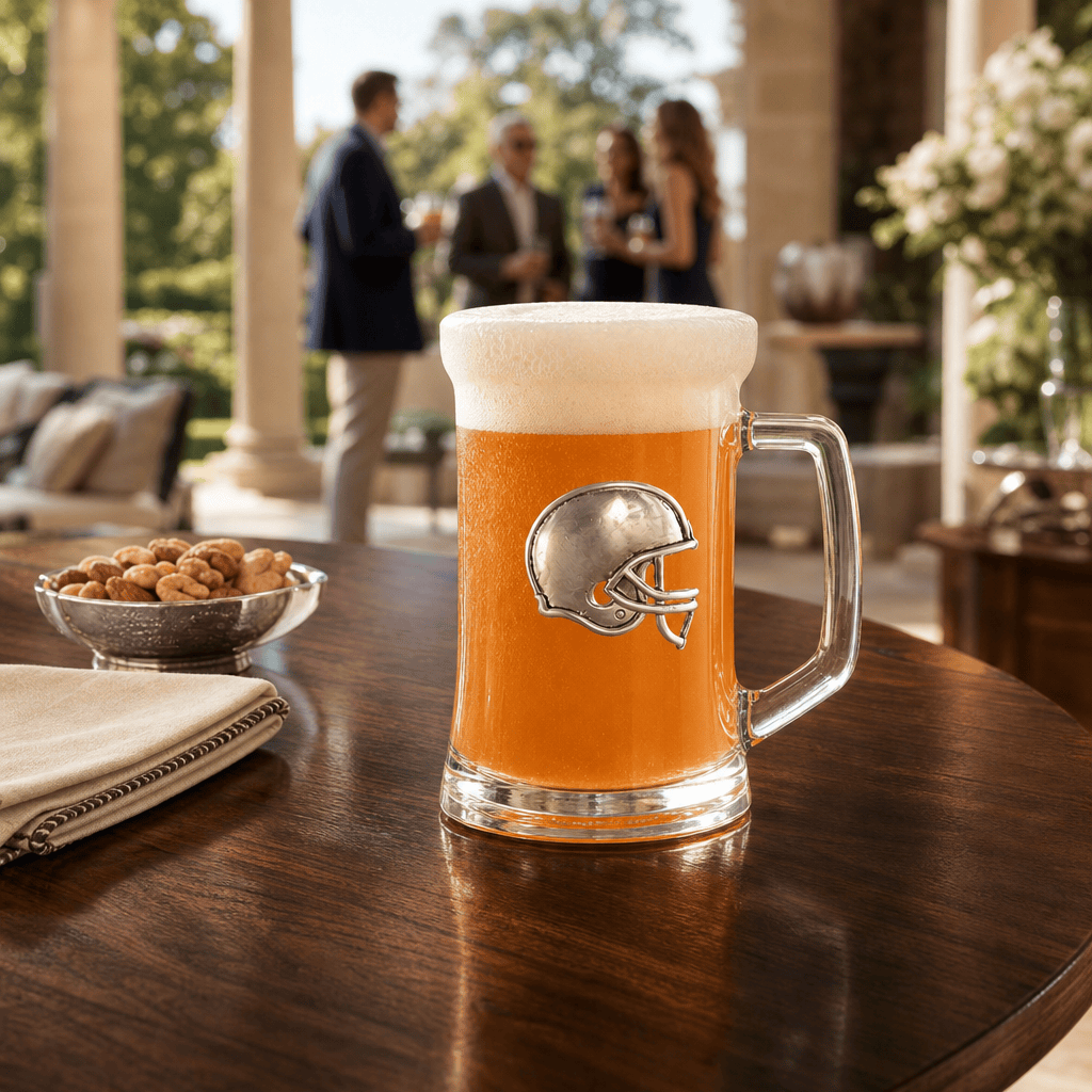 Arthur Court Football Football Beer Mugs - Set of 2
