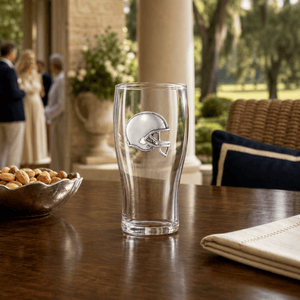 Arthur Court Football Football Beer Pint Glasses - Set of 4