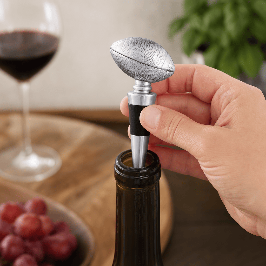 Arthur Court Football Football Bottle / Wine Stopper