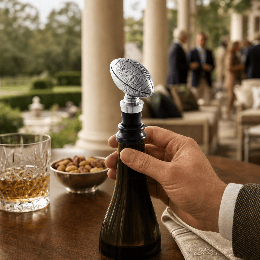 Arthur Court Football Football Bottle / Wine Stopper