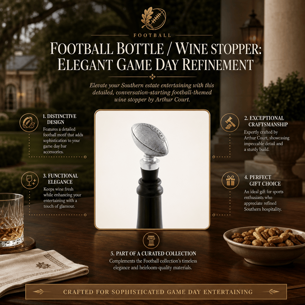 Arthur Court Football Football Bottle / Wine Stopper