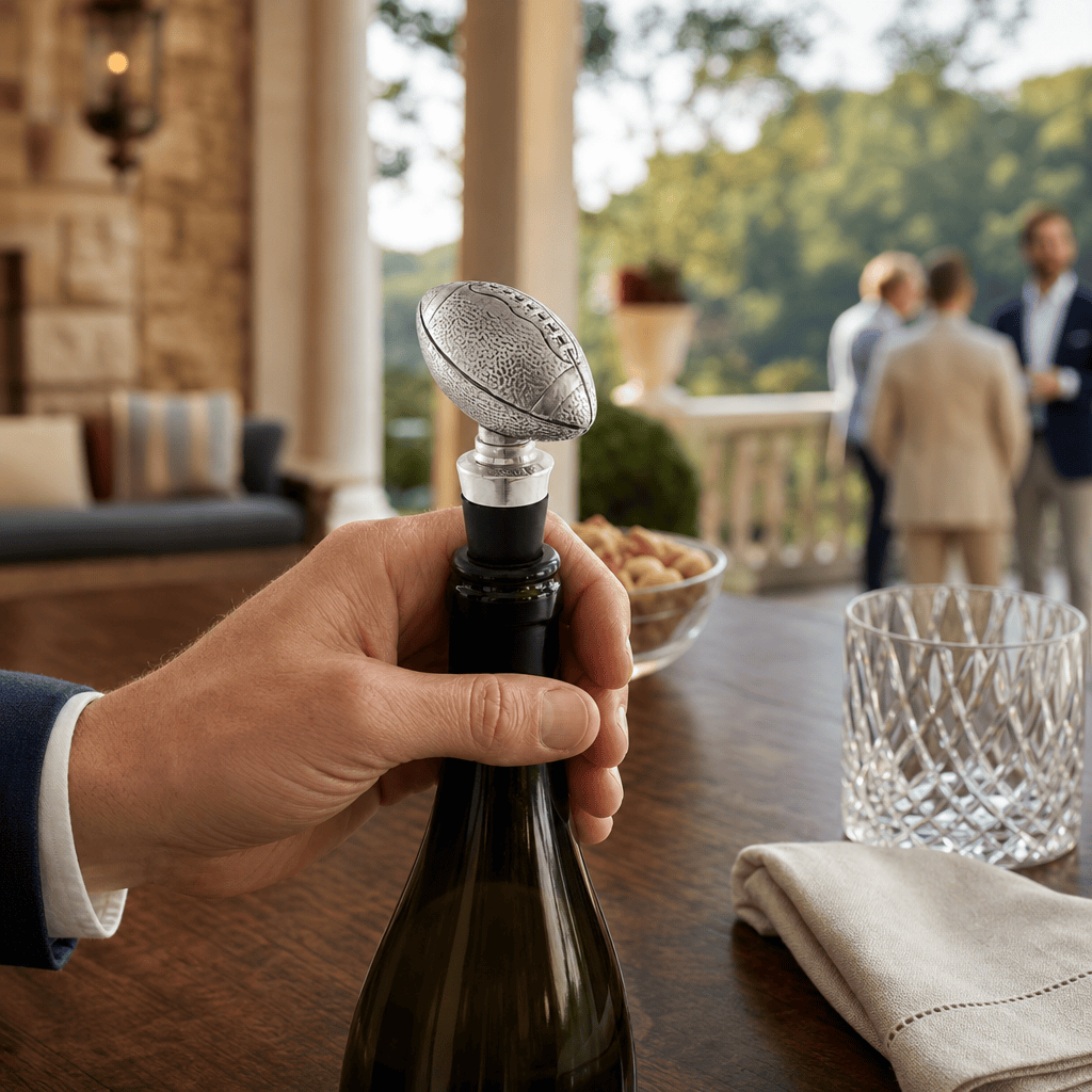 Arthur Court Football Football Bottle / Wine Stopper