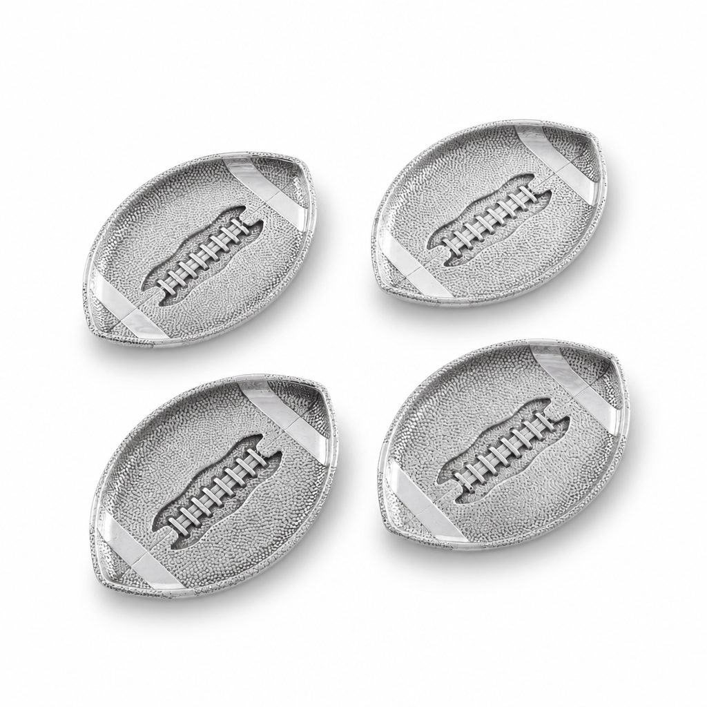 Arthur Court Football Football Coasters - Set of 4