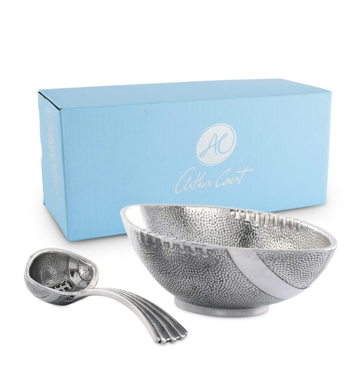 Arthur Court Football Football Condiment Bowl with Spoon