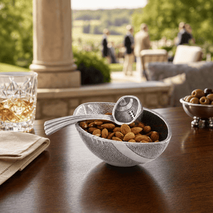 Arthur Court Football Football Condiment Bowl with Spoon