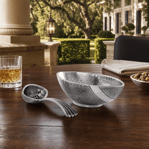 Arthur Court Football Football Condiment Bowl with Spoon