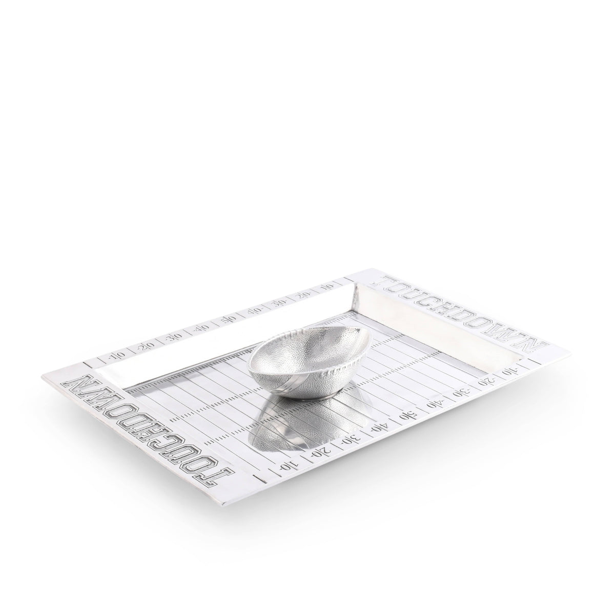 Arthur Court Football Football Field Chip and Dip Tray and Bowl