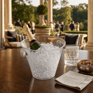 Arthur Court Football Football Handle Acrylic Ice Bucket