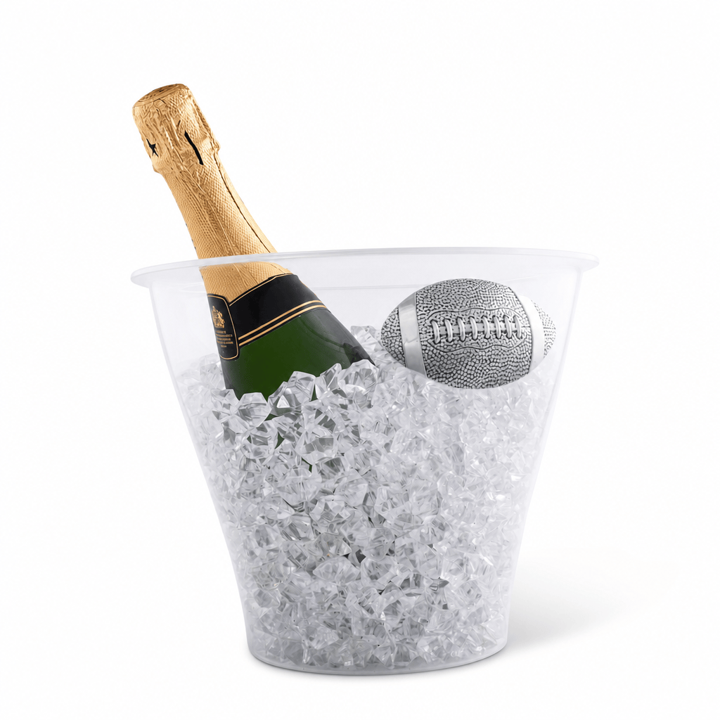 Arthur Court Football Football Handle Acrylic Ice Bucket