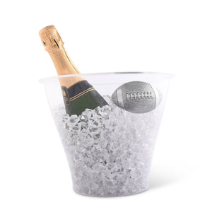 Arthur Court Football Football Handle Acrylic Ice Bucket