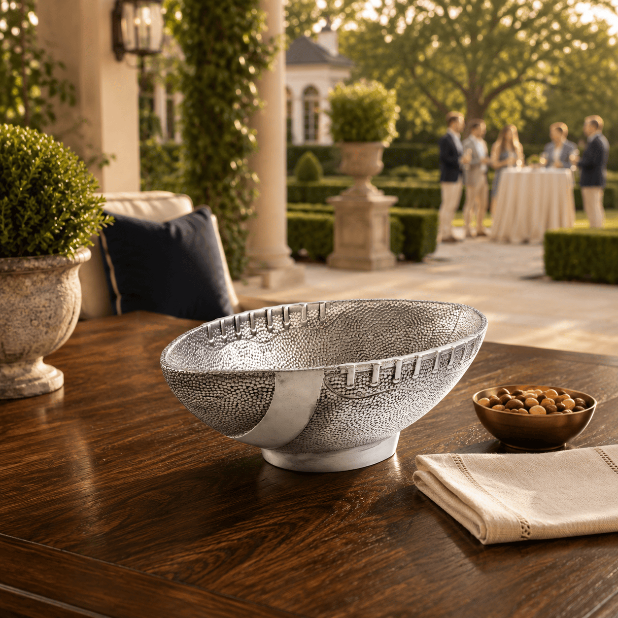 Arthur Court Football Football Ice Tub / Party Bowl