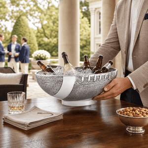 Arthur Court Football Football Ice Tub / Party Bowl