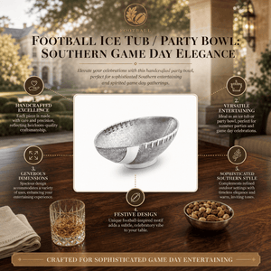 Arthur Court Football Football Ice Tub / Party Bowl