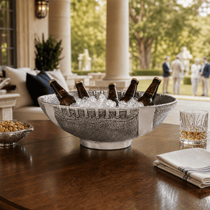 Arthur Court Football Football Ice Tub / Party Bowl