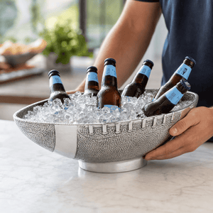 Arthur Court Football Football Ice Tub / Party Bowl