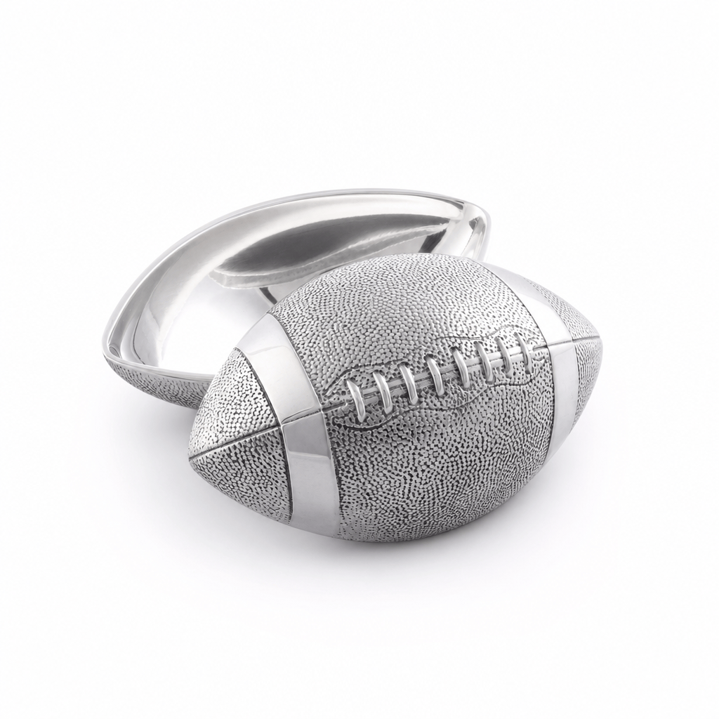 Arthur Court Football Football Lidded Box Catchall