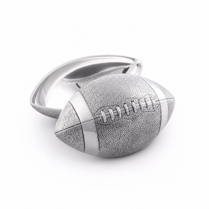 Arthur Court Football Football Lidded Box Catchall