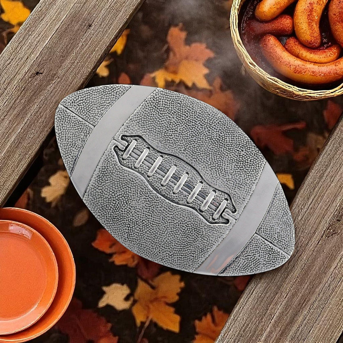 Arthur Court Football Football Metal Trivet