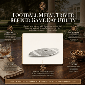Arthur Court Football Football Metal Trivet